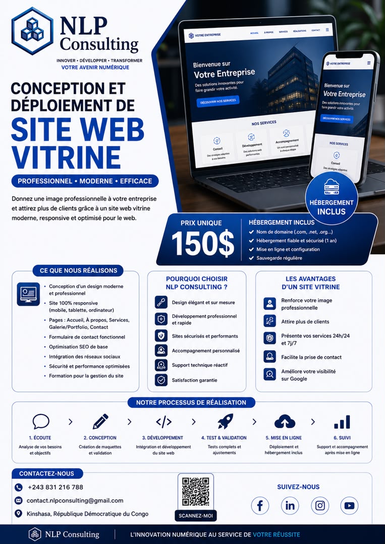 Conception de site vitrine
